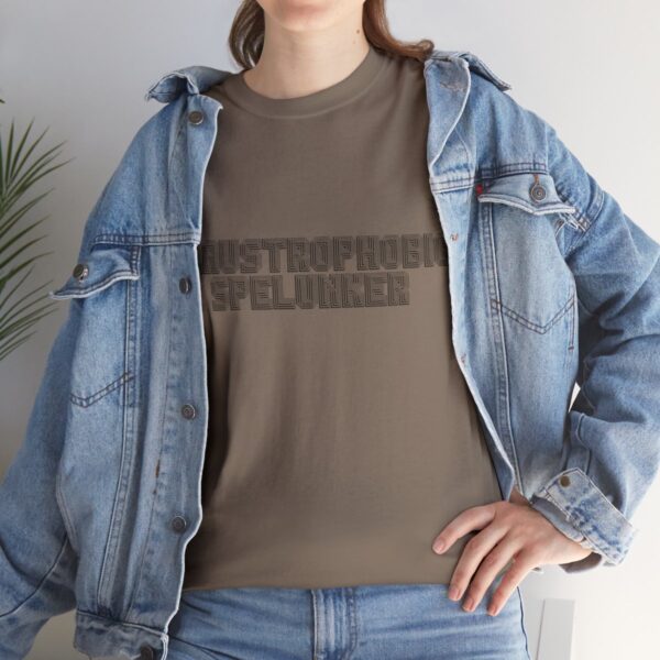 Brat Life "Claustrophobic Spelunker" Unisex Heavy Cotton Tee - Image 69
