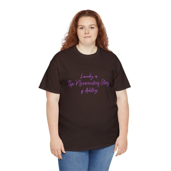 Laundry is the Neverending Story of Adulthood Unisex Heavy Cotton Tee - Image 31