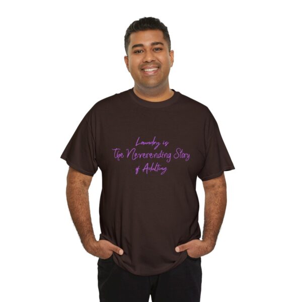 Laundry is the Neverending Story of Adulthood Unisex Heavy Cotton Tee - Image 32