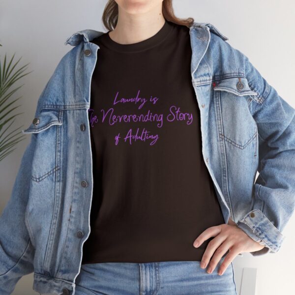 Laundry is the Neverending Story of Adulthood Unisex Heavy Cotton Tee - Image 33