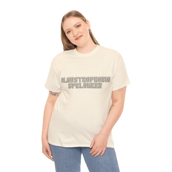 Brat Life "Claustrophobic Spelunker" Unisex Heavy Cotton Tee - Image 76