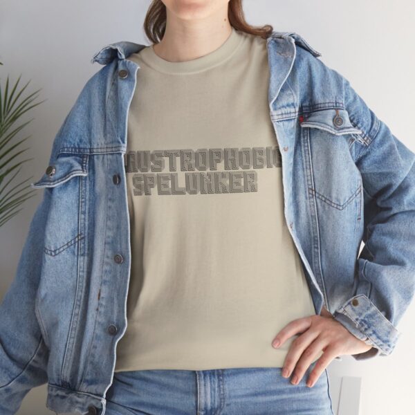 Brat Life "Claustrophobic Spelunker" Unisex Heavy Cotton Tee - Image 33