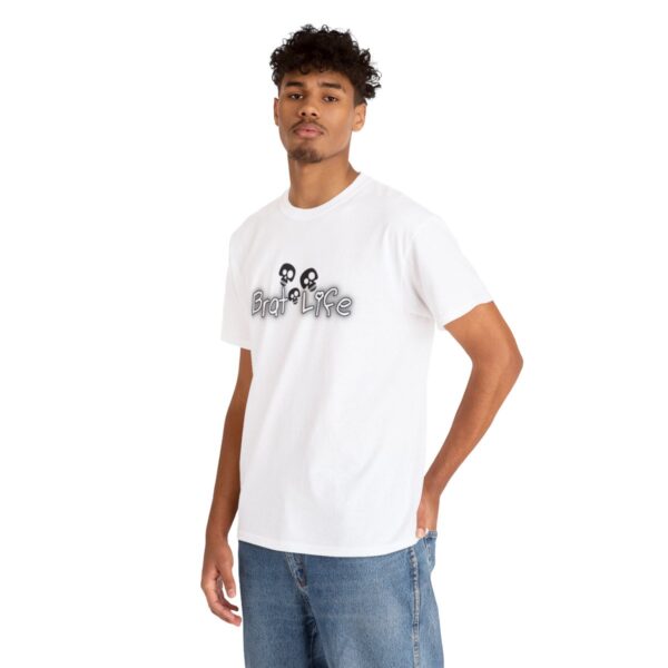 Brat Life TriSkull Unisex Heavy Cotton Tee - Image 6