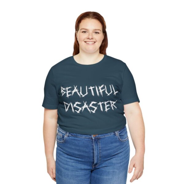 Brat Life "Beautiful Disaster" Unisex Jersey Short Sleeve Tee - Image 199