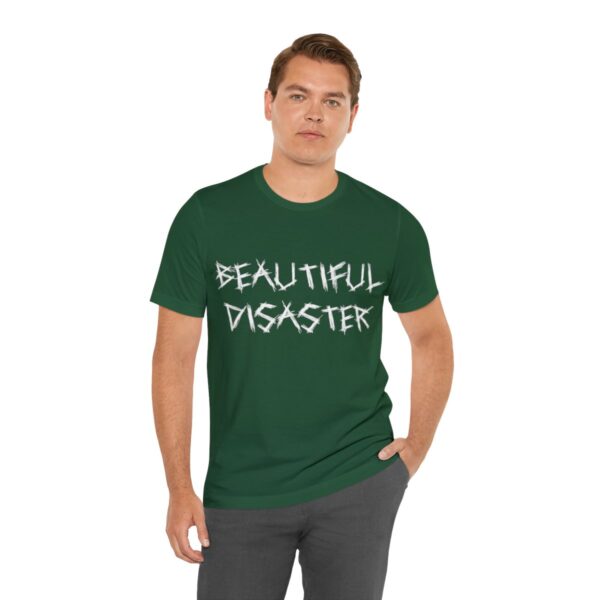 Brat Life "Beautiful Disaster" Unisex Jersey Short Sleeve Tee - Image 102