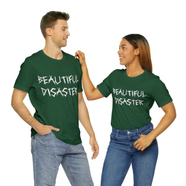 Brat Life "Beautiful Disaster" Unisex Jersey Short Sleeve Tee - Image 106