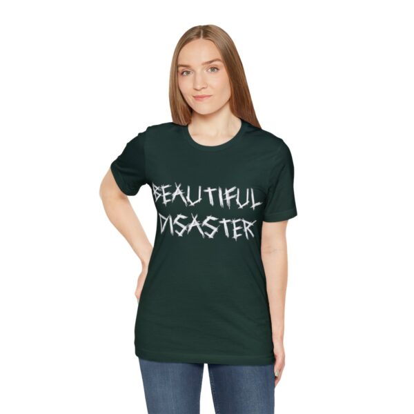 Brat Life "Beautiful Disaster" Unisex Jersey Short Sleeve Tee - Image 113
