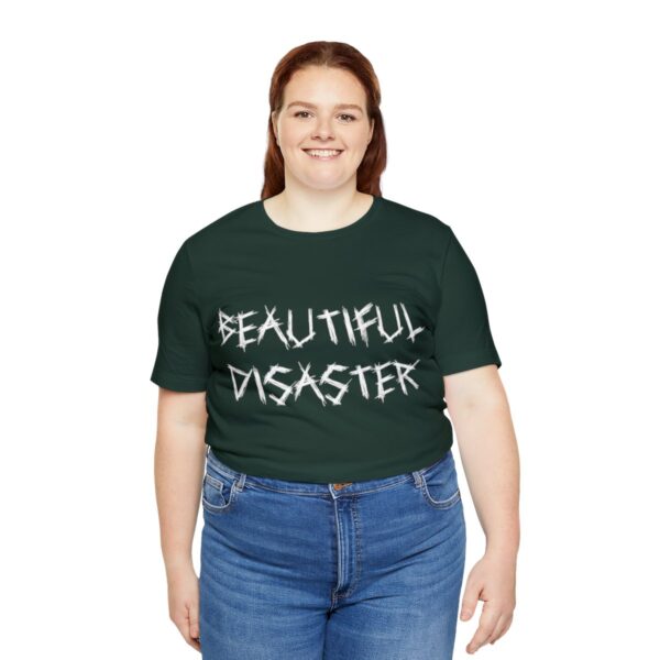 Brat Life "Beautiful Disaster" Unisex Jersey Short Sleeve Tee - Image 115