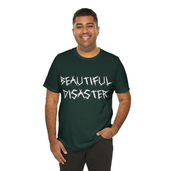 Brat Life "Beautiful Disaster" Unisex Jersey Short Sleeve Tee - Image 116