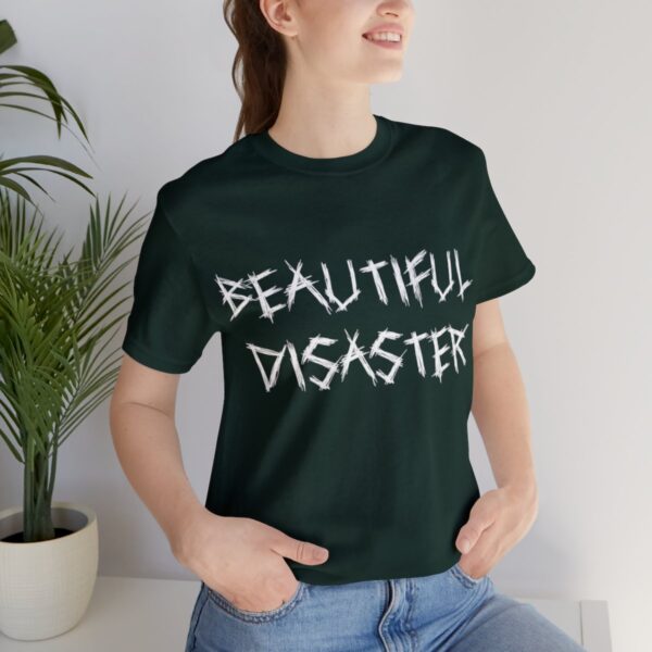 Brat Life "Beautiful Disaster" Unisex Jersey Short Sleeve Tee - Image 117