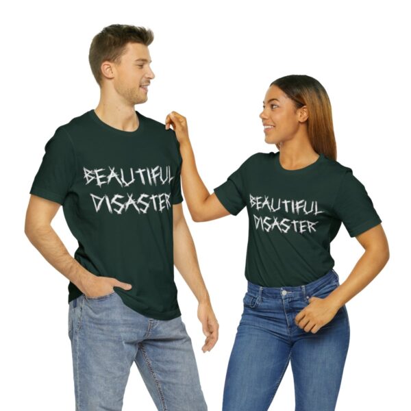 Brat Life "Beautiful Disaster" Unisex Jersey Short Sleeve Tee - Image 118