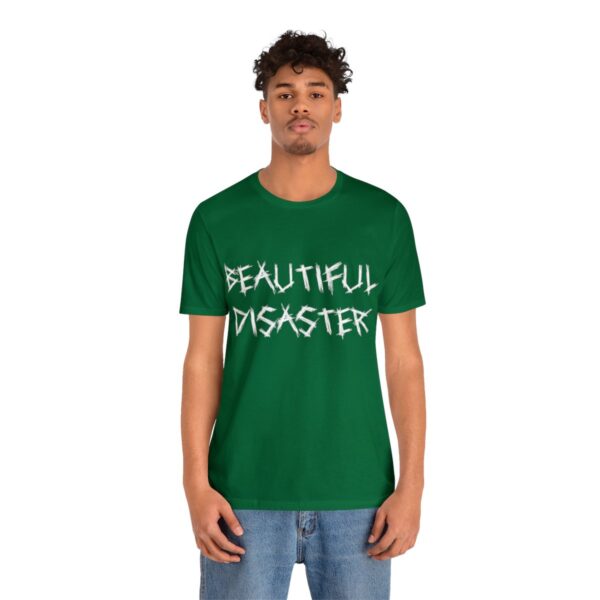 Brat Life "Beautiful Disaster" Unisex Jersey Short Sleeve Tee - Image 88