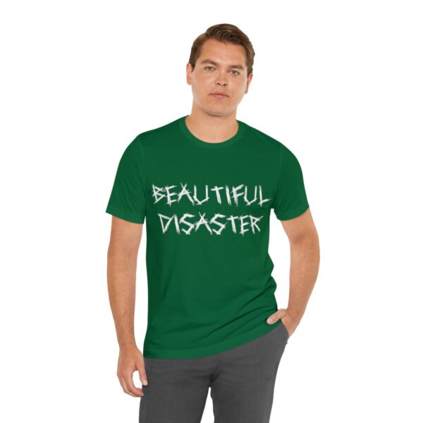 Brat Life "Beautiful Disaster" Unisex Jersey Short Sleeve Tee - Image 90
