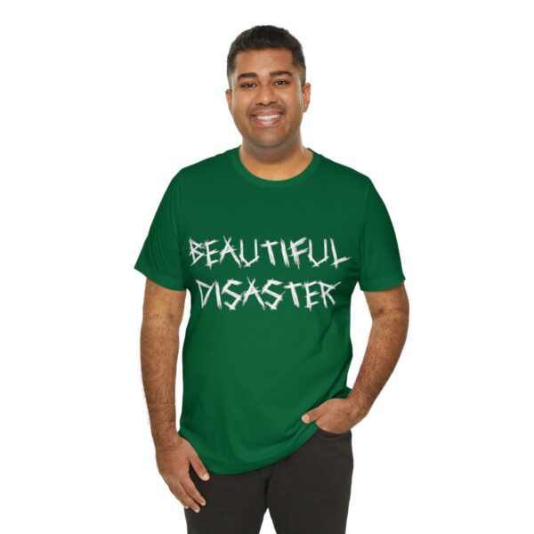 Brat Life "Beautiful Disaster" Unisex Jersey Short Sleeve Tee - Image 92