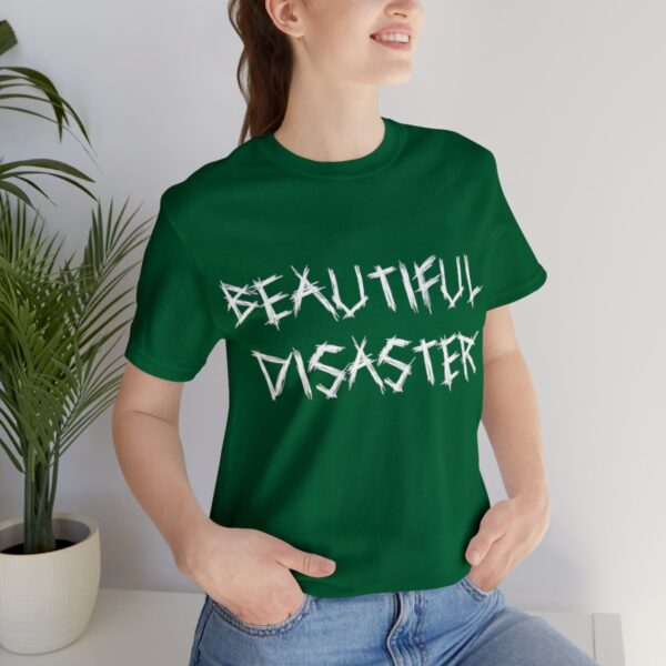 Brat Life "Beautiful Disaster" Unisex Jersey Short Sleeve Tee - Image 93