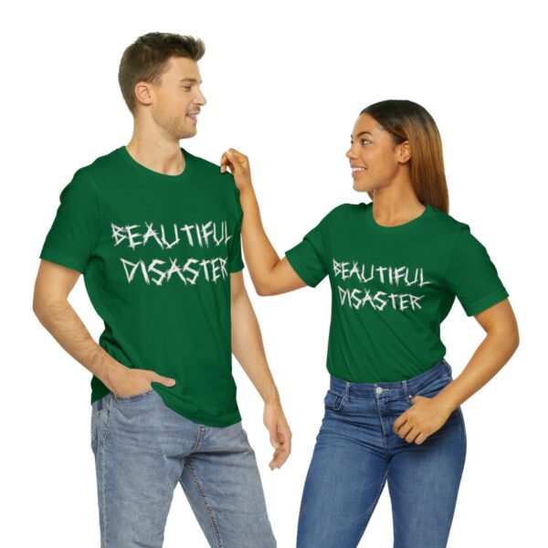 Brat Life "Beautiful Disaster" Unisex Jersey Short Sleeve Tee - Image 94