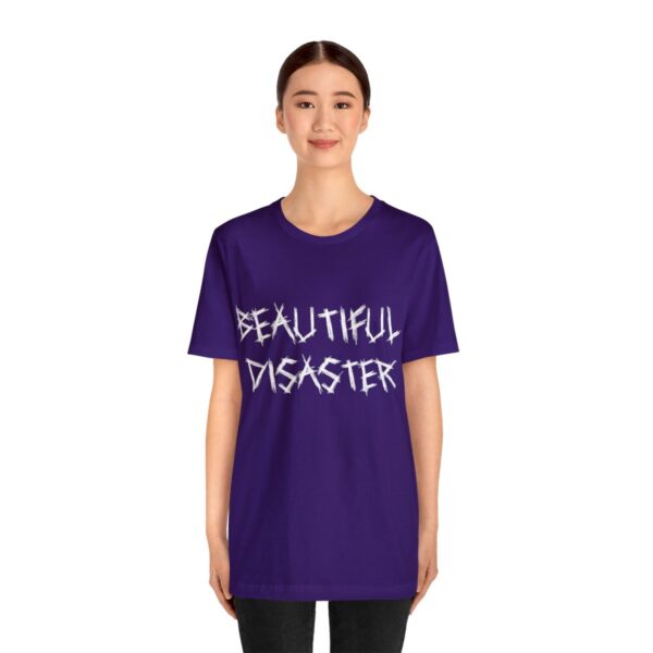 Brat Life "Beautiful Disaster" Unisex Jersey Short Sleeve Tee - Image 219