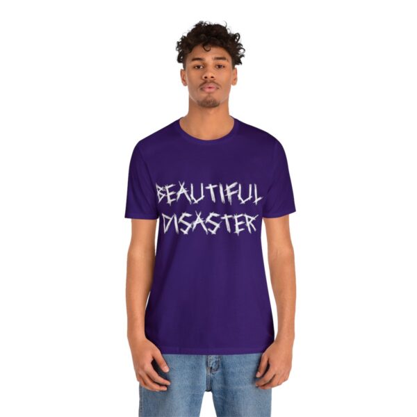 Brat Life "Beautiful Disaster" Unisex Jersey Short Sleeve Tee - Image 220