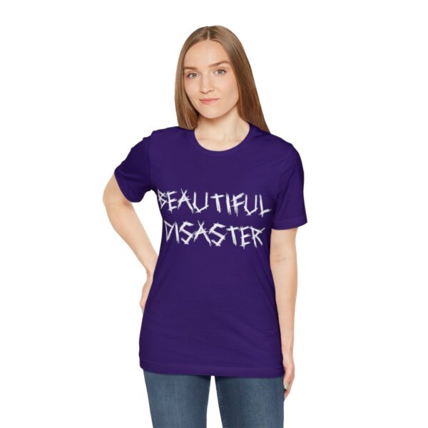 Brat Life "Beautiful Disaster" Unisex Jersey Short Sleeve Tee - Image 221