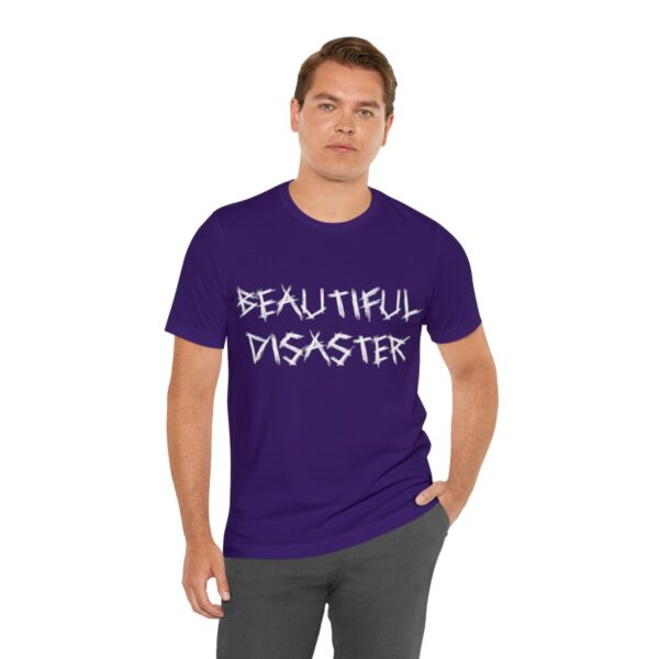 Brat Life "Beautiful Disaster" Unisex Jersey Short Sleeve Tee - Image 222