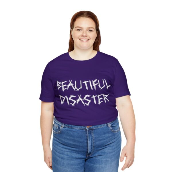Brat Life "Beautiful Disaster" Unisex Jersey Short Sleeve Tee - Image 223