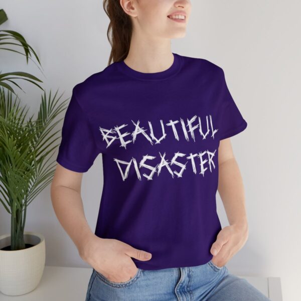 Brat Life "Beautiful Disaster" Unisex Jersey Short Sleeve Tee - Image 225