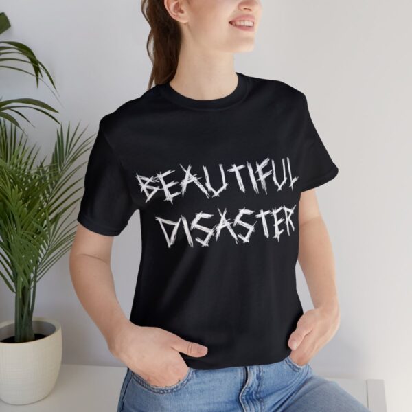 Brat Life "Beautiful Disaster" Unisex Jersey Short Sleeve Tee - Image 69