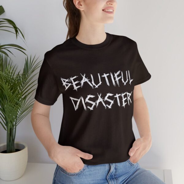 Brat Life "Beautiful Disaster" Unisex Jersey Short Sleeve Tee - Image 33