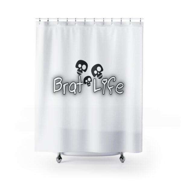 Brat Life TriSkull Shower Curtains