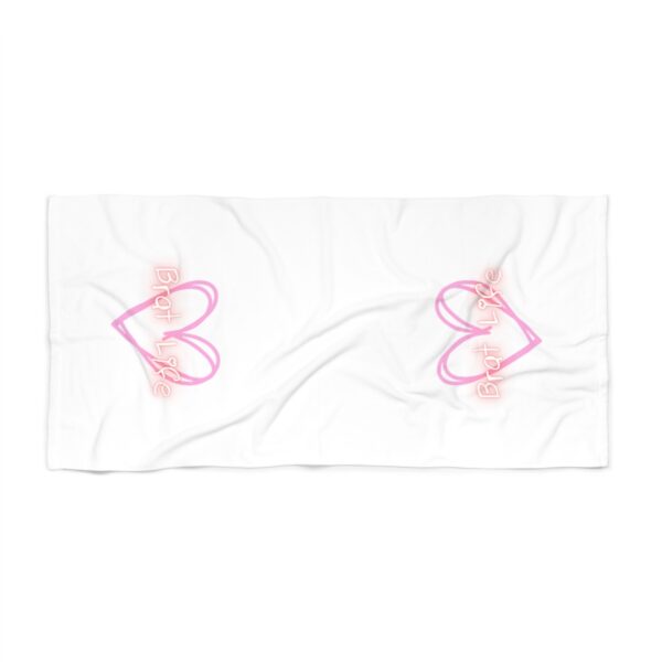 Brat Life Hearts Beach Towel