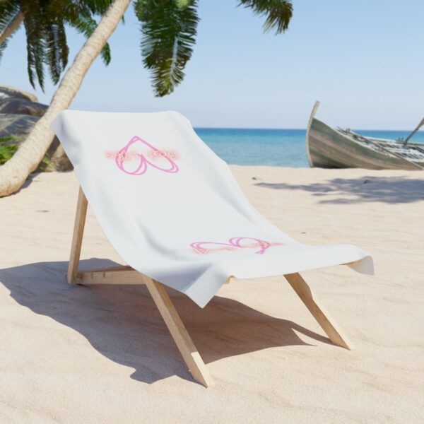 Brat Life Hearts Beach Towel - Image 2