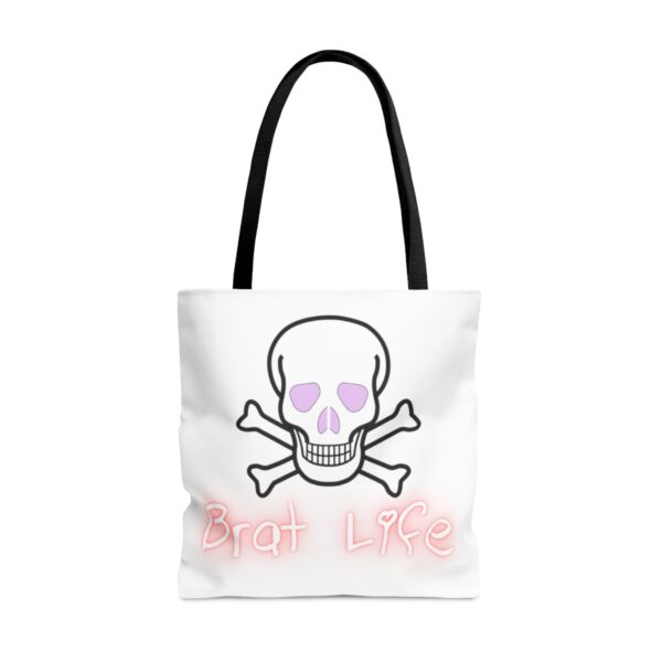 Brat Life Skull AOP Tote Bag - Image 2