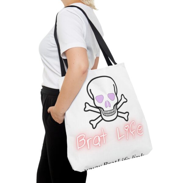 Brat Life Skull AOP Tote Bag