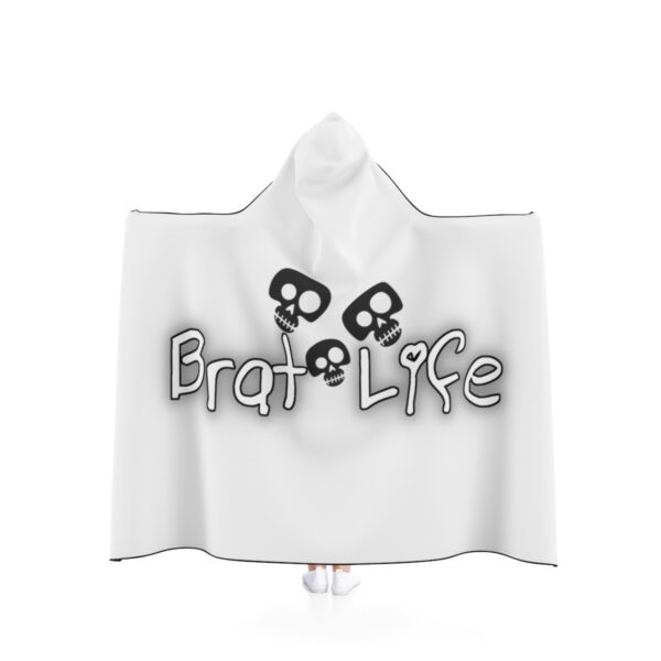 Brat Life TriSkull Hooded Blanket