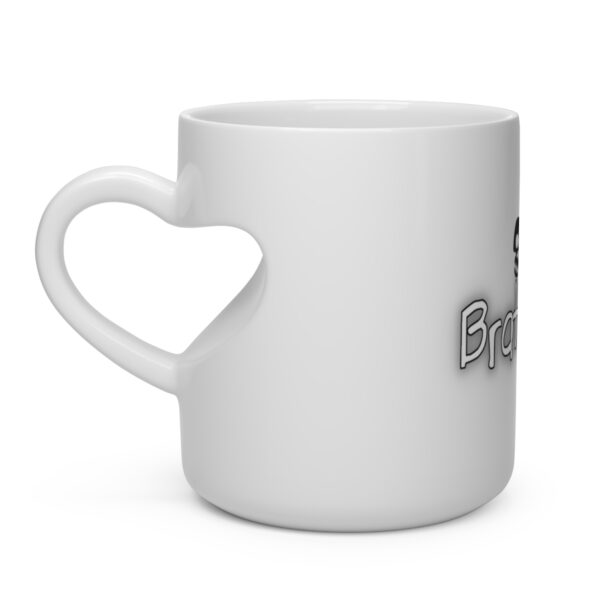Brat Life TriSkull Heart Shape Mug - Image 3