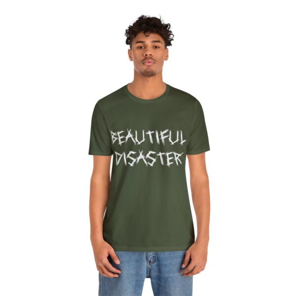 Brat Life "Beautiful Disaster" Unisex Jersey Short Sleeve Tee - Image 76