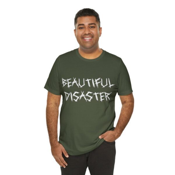 Brat Life "Beautiful Disaster" Unisex Jersey Short Sleeve Tee - Image 80