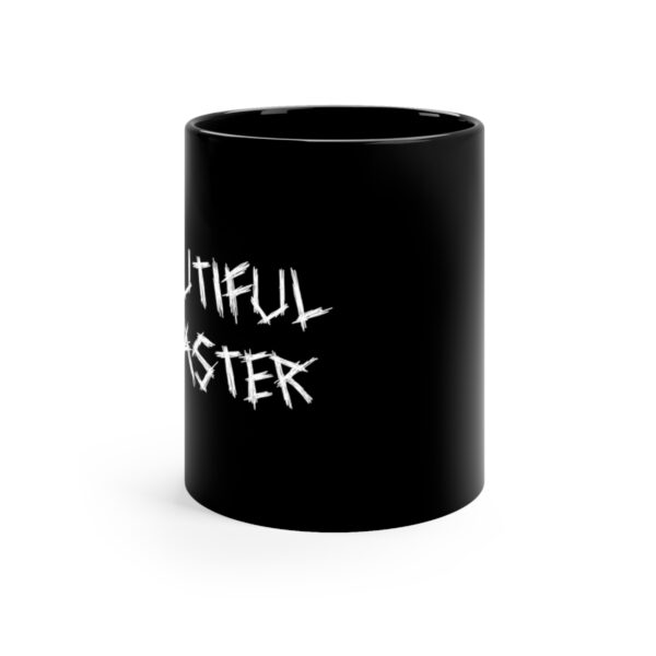 Brat Life "Beautiful Disaster" 11oz Black Mug - Image 2