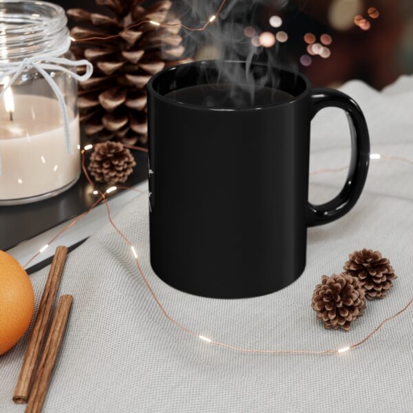 Brat Life "Beautiful Disaster" 11oz Black Mug - Image 5