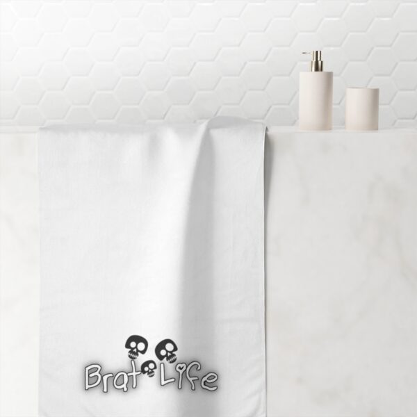 Brat Life TriSkull Mink-Cotton Towel - Image 4