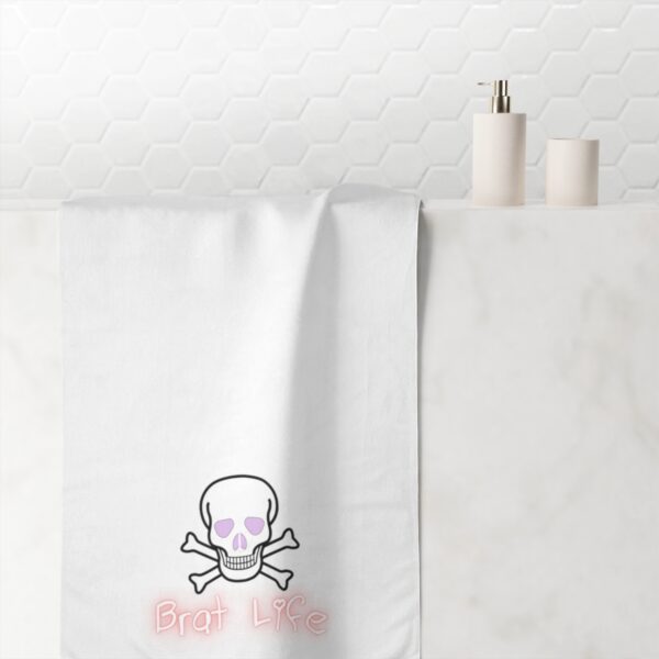 Brat Life Skull Mink-Cotton Towel