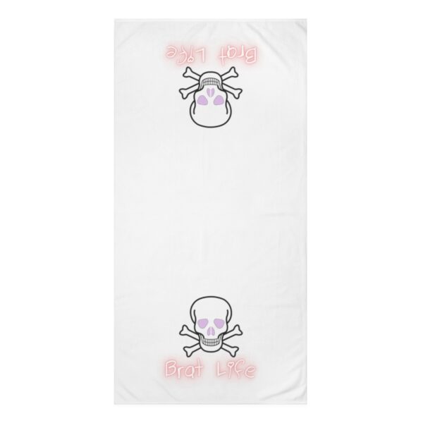 Brat Life Skull Mink-Cotton Towel - Image 2