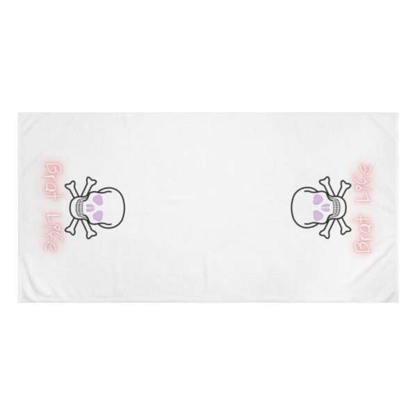 Brat Life Skull Mink-Cotton Towel - Image 3