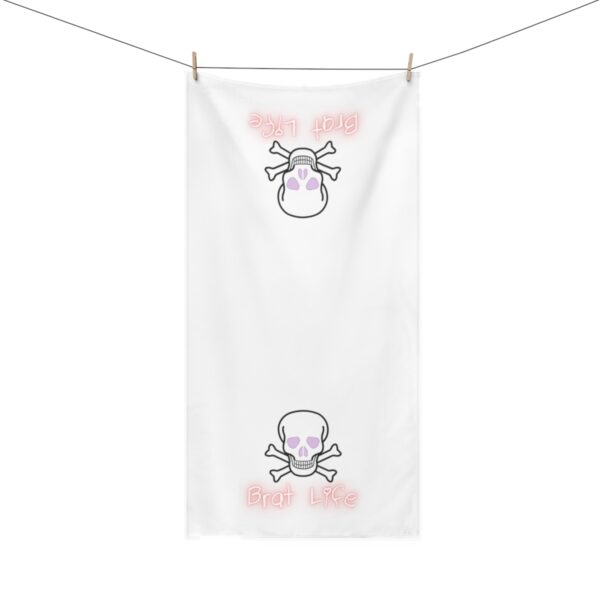 Brat Life Skull Mink-Cotton Towel - Image 4