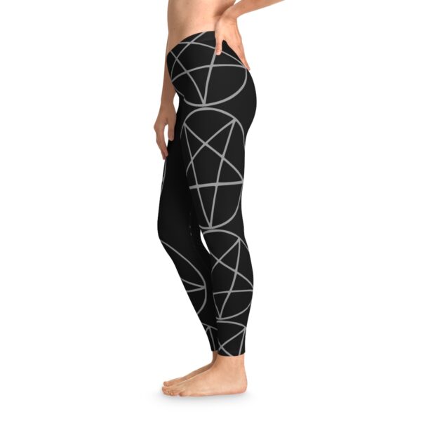 Brat Life Pentagram Stretchy Leggings - Image 5