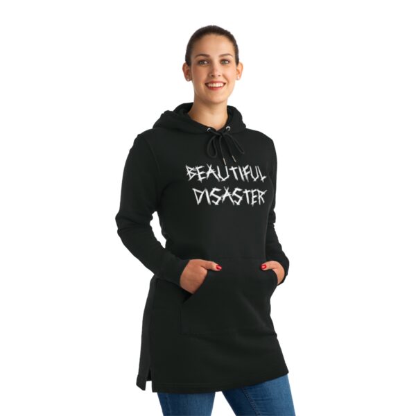 Grunge Goddess Street Hoodie Dress - Image 3