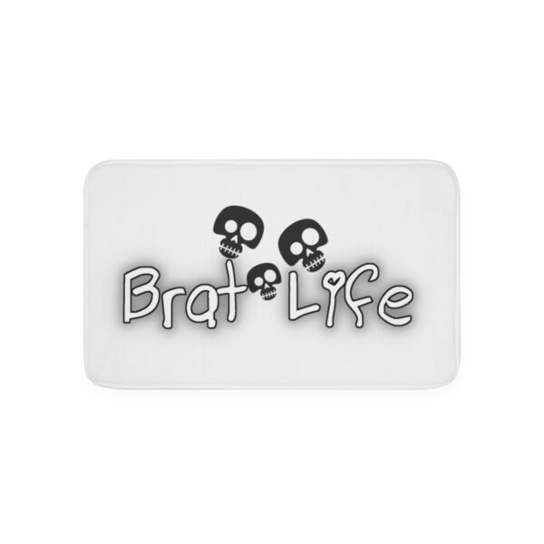 Brat Life TriSkull Memory Foam Bath Mat