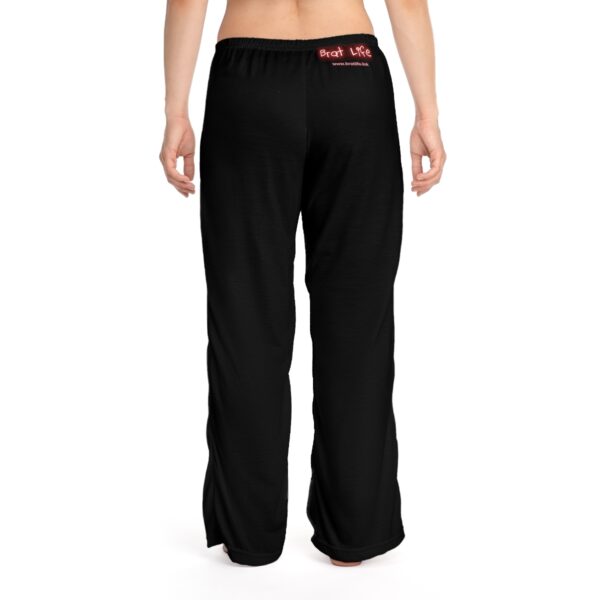 Brat Life - Red and Black Women's Pajama Pants (AOP) - Image 4