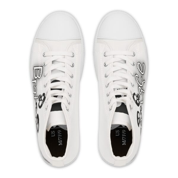 Brat Life TriSkull Women's High Top Sneakers - Image 2