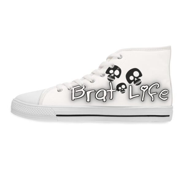 Brat Life TriSkull Women's High Top Sneakers - Image 6